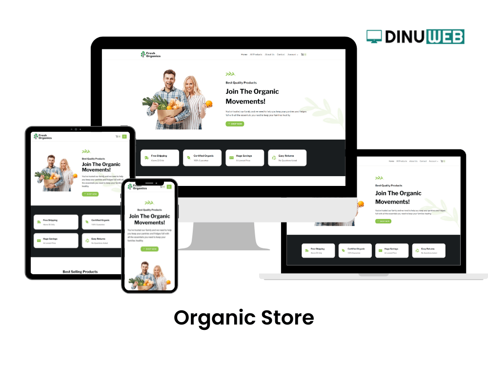 Organic Store Website